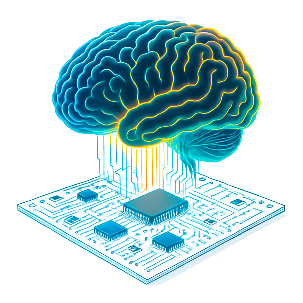 Human brain illustration